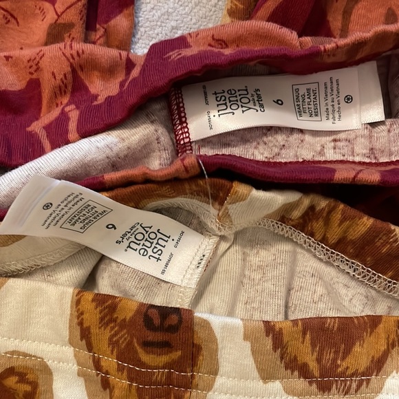 NWT 2 Sets of Carter’s Animal Print Long Sleeve Snug Fit Pajamas - Picture 5 of 6